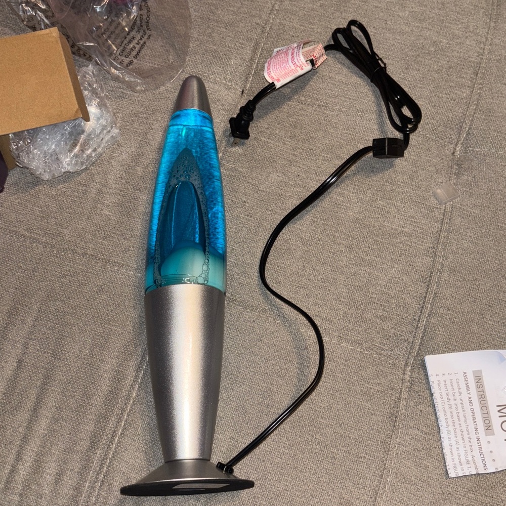 Blue and Silver lava lamp - Picture 7 of 10